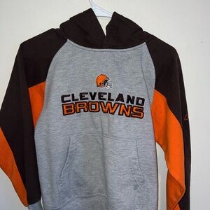 Gray and Orange Hooded Jacket